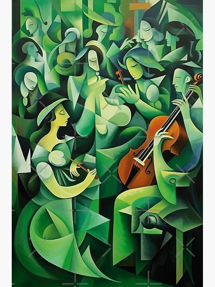 Green Rhythms: Cubist Impressions in Art