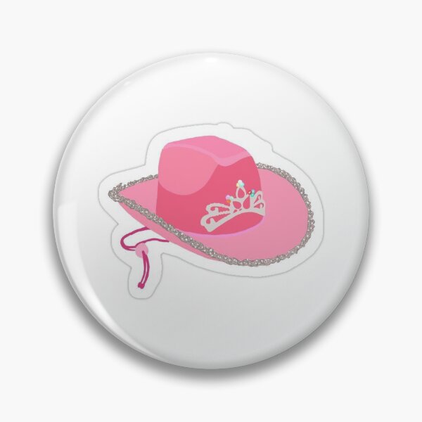 Item preview, aesthetic pink cow boy hat sticker designed and sold by Leahshop2023.