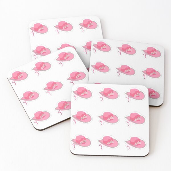 Item preview, aesthetic pink cow boy hat sticker designed and sold by Leahshop2023.