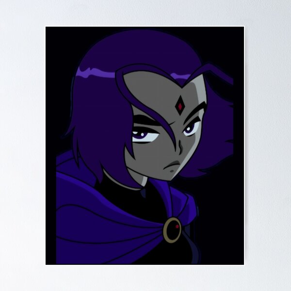 Affiche papier mat magique Raven Anime Teen Titans