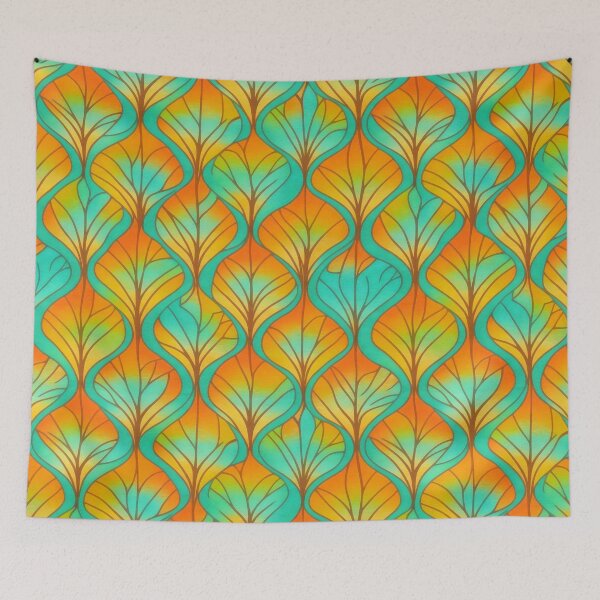 Item preview, Tree and leaf bright and colorful Seamless patterns  designed and sold by RocketArtInd.