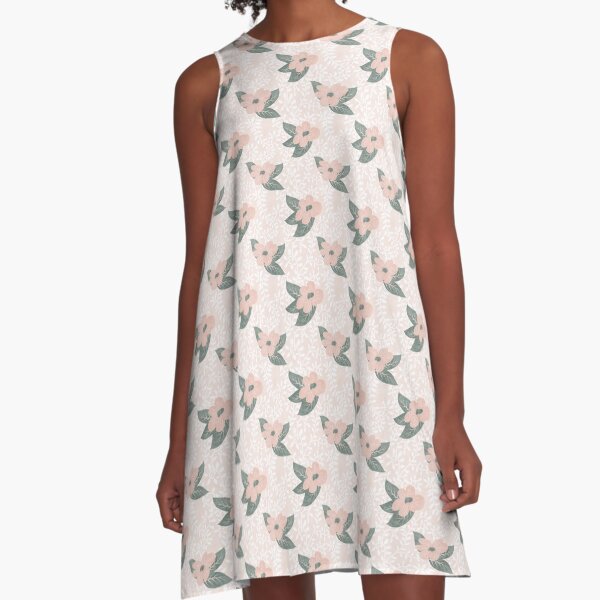 Item preview, Peachy Elegance: Serene Floral Vines in Delicate Hues designed and sold by Superdoodledo.