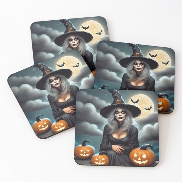 Item preview, A Halloween Witch With Jack O-lanterns  designed and sold by Joseph Hail.