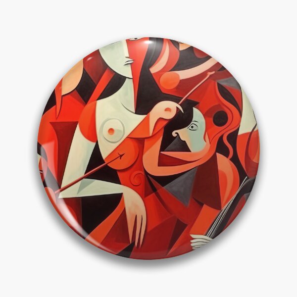 Item preview, Red Expression: Cubist Symphony in Art designed and sold by Piotrek0001.