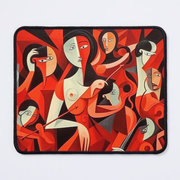 Item preview, Red Expression: Cubist Symphony in Art designed and sold by Piotrek0001.