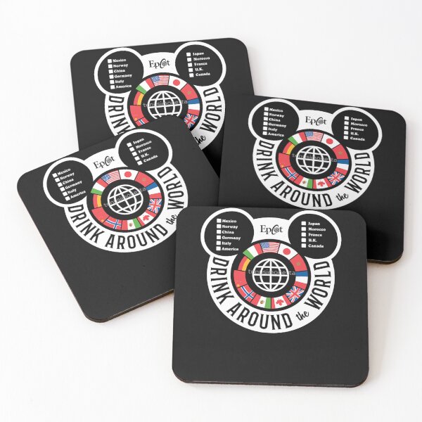 Item preview, Official Drink Around The World Epcot Checklist mickey designed and sold by MariaAlvarez44.