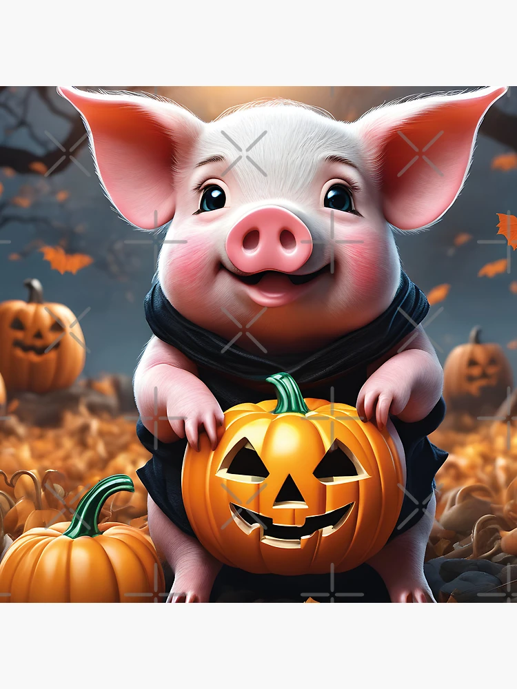 Niedliche Schwein-zeichentrickfigur Mit Hexenkostüm Am Halloween-tag 6594400 Vektor Kunst Bei Vecteezy