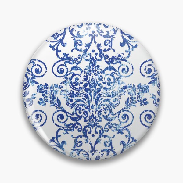 Item preview, aztec, indian, tribal pattern, geometry pattern, vintage flower garden, blue art, Portuguese tile designed and sold by mintdiamond21.