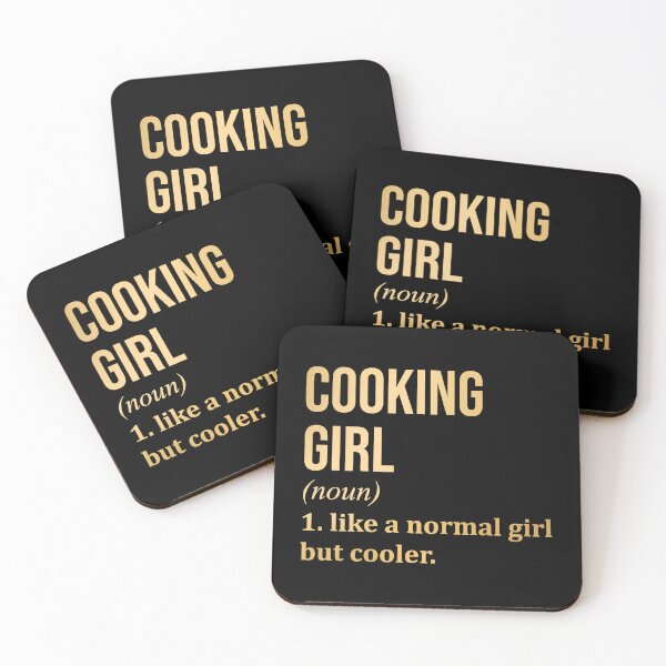 Item preview, Cooking Girl Definition in Gold designed and sold by XCIV.