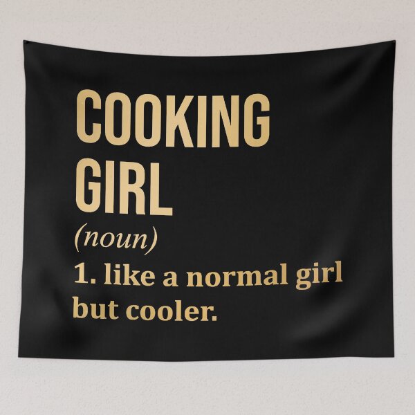 Item preview, Cooking Girl Definition in Gold designed and sold by XCIV.