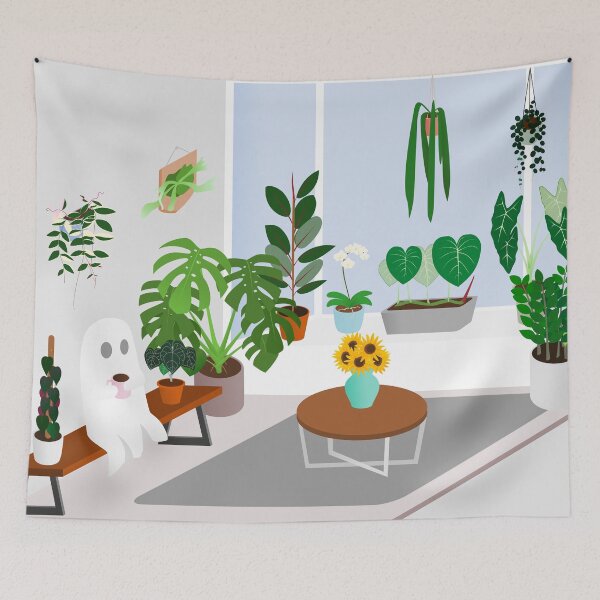 Item preview, Ghost in a Plant Filled Room designed and sold by chrispy doodles.