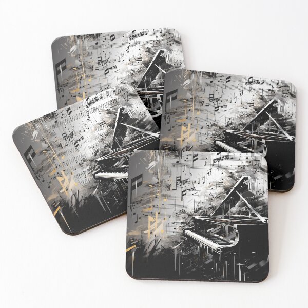 Item preview, Grand Piano Abstract Music Themed Musical Art designed and sold by solrevolver.