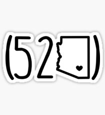 (520) Area Code Sticker