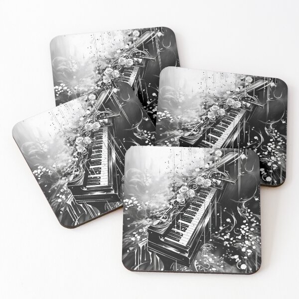 Item preview, Musical Notes Keyboard - Musical Theme Art for Music Lovers designed and sold by solrevolver.