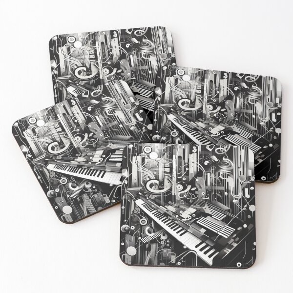 Item preview, Copy of Musical Notes Keyboard - Musical Theme Art for Music Lovers designed and sold by solrevolver.