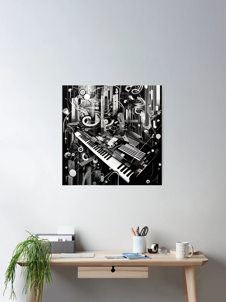 Copy of Musical Notes Keyboard - Musical Theme Art for Music