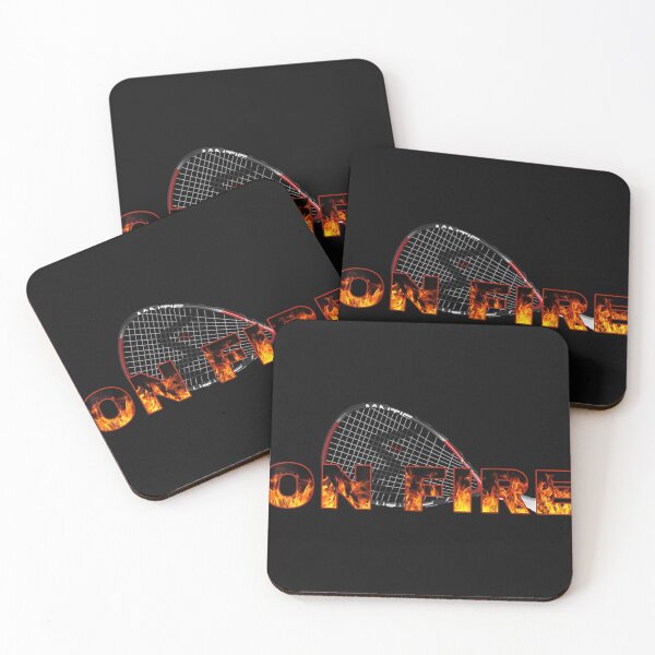 Item preview, Racquetball Racquet On Fire With Flames Graphic Gear  designed and sold by ReidDiggs.