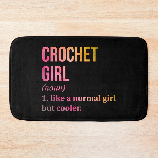 Item preview, Crochet Girl Definition in Watercolor designed and sold by XCIV.