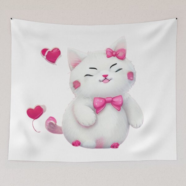 Item preview, Cheerful Kitty Bliss designed and sold by positivVibesArt.