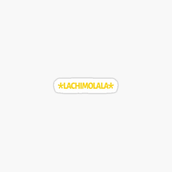 Artikel-Vorschau von  Lachimolala, BTS Jimin Lachimolala, Jimin Meme, Bangtan, Kpop/ gelber Text mit Sternzeichen, designt und verkauft von SoloAutenica.