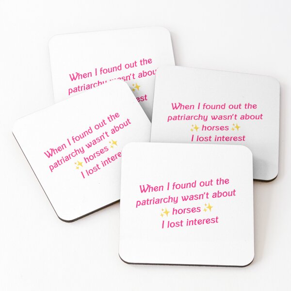 Item preview, When I found out the patriarchy wasn't about horses I lost interest designed and sold by awarenessgearco.