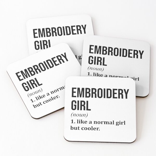 Item preview, Embroidery Girl Definition designed and sold by XCIV.