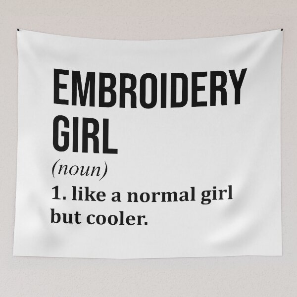 Item preview, Embroidery Girl Definition designed and sold by XCIV.