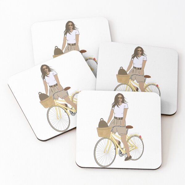 Item preview, Girl on a yellow bike designed and sold by Iv-makes-art.