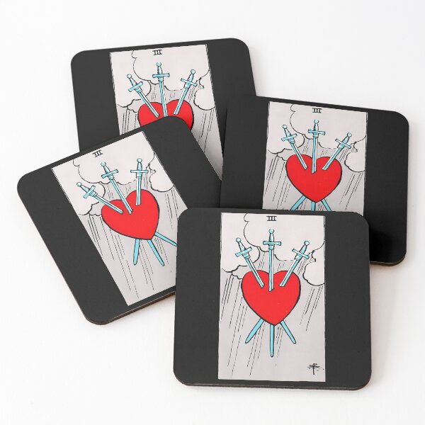 Item preview, Three of Swords Tarot  	 designed and sold by fctqffqggy27.