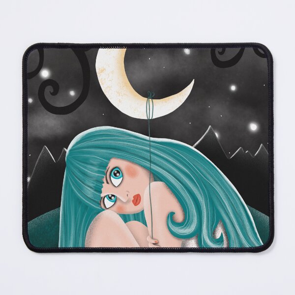 Item preview, The woman with the ball (m) oon designed and sold by WACHtraum Shop.