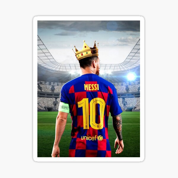 Messi King Stickers for Sale