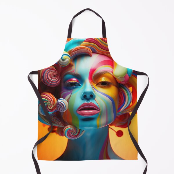 Item preview, Candy face abstract artwork AI designed and sold by silent-violin.