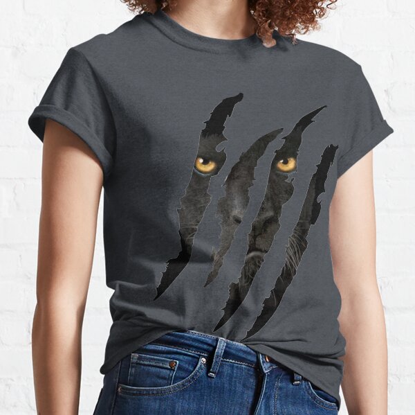 Black Panther Claw with Yellow Eyes Classic T-Shirt