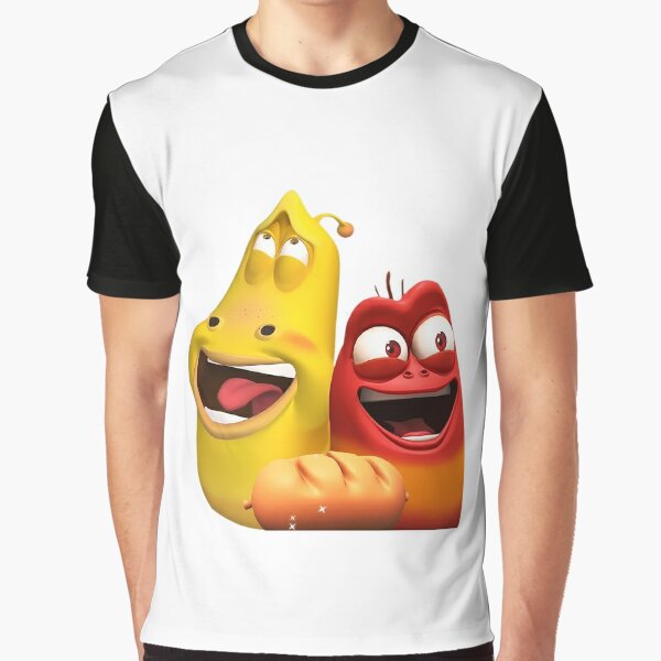 Série Animação Homens Camiseta Larva Desenhos Animados Crewneck