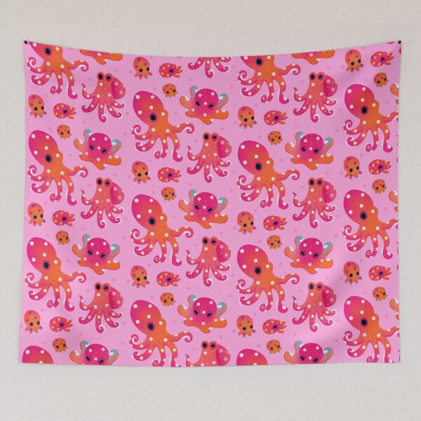 Item preview, Polka dot octopus - pink designed and sold by pikaole.