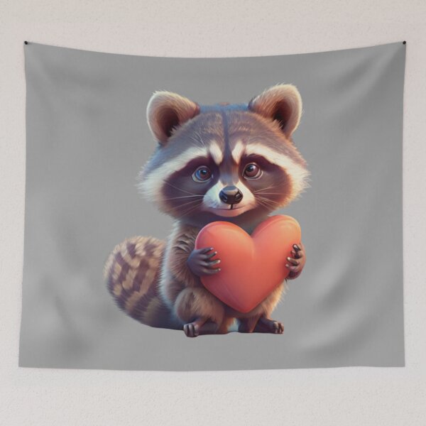 Item preview, Curious Raccoon Charm designed and sold by positivVibesArt.