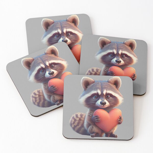 Item preview, Curious Raccoon Charm designed and sold by positivVibesArt.