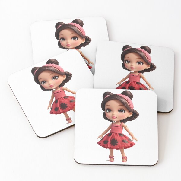 Item preview, Cute doll in red dress designed and sold by culasse06.