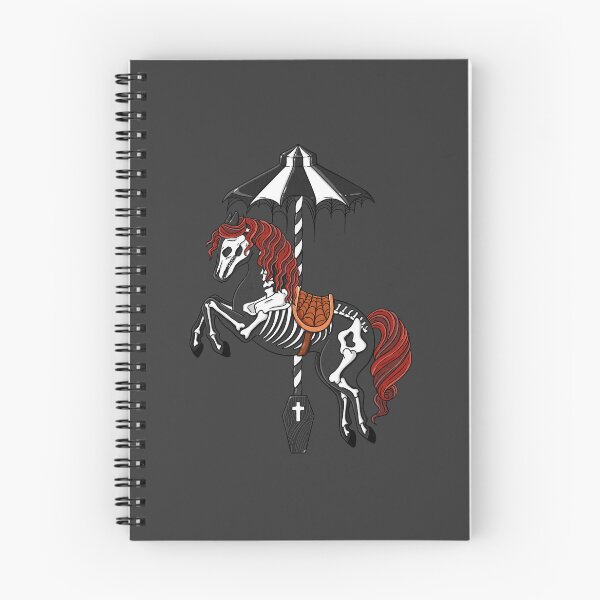 Item preview, Horse skeleton sticker, Halloween horse skeleton, Carousel horse skeleton sticker designed and sold by secondofjuly.