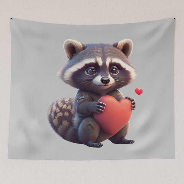 Item preview, Curious Raccoon Charm - II designed and sold by positivVibesArt.