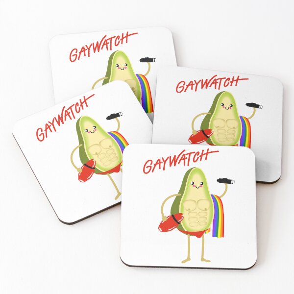 Item preview, Avocado Gaywatch Beach Boy Life Guard designed and sold by HsiuSlayton.