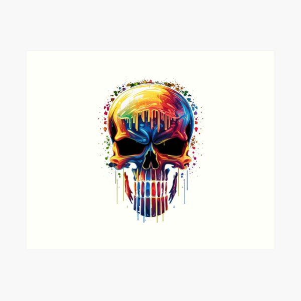 Marvel The Punisher Skull and Red Streaked Logo Art Print by Rayank Hamdo -  Fine Art America