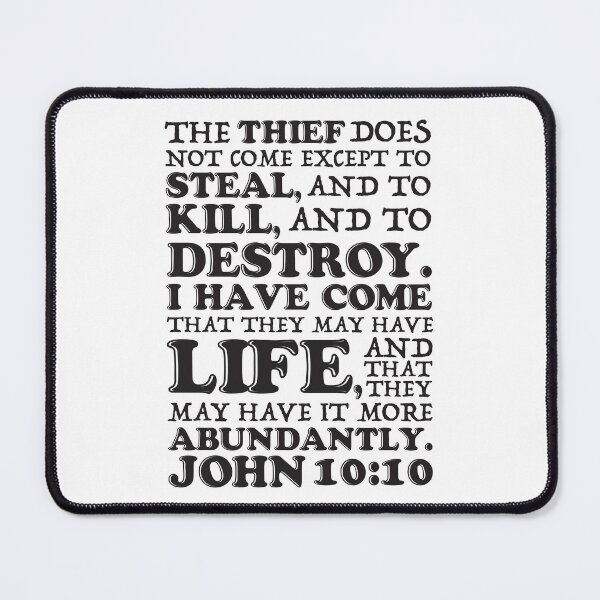 Item preview, John 10:10 Steal Kill Destroy designed and sold by plushism.