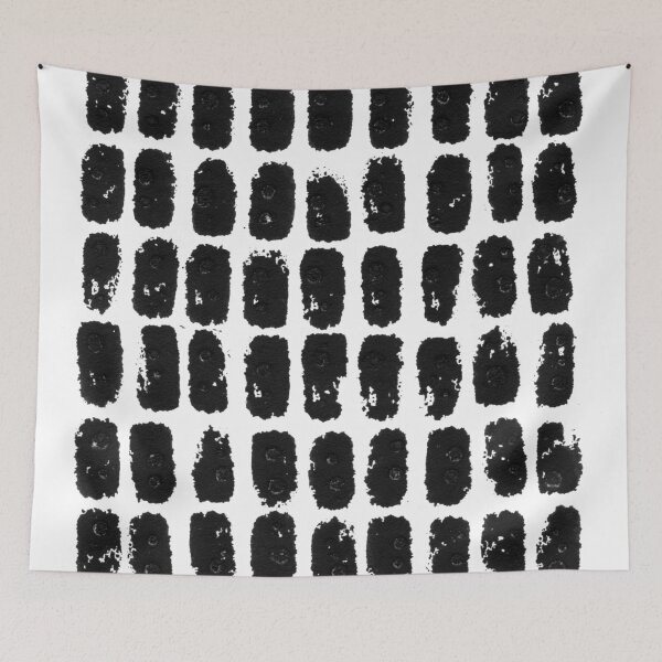 Item preview, Black and White Abstract Dots Pattern "Decay Dots Large" designed and sold by Janine Aykens.