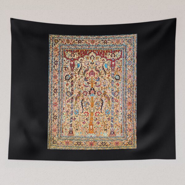 Item preview, Tehran Antique Silk Persian Carpet Print Throw 	 	 designed and sold by doaaalmppfd89.