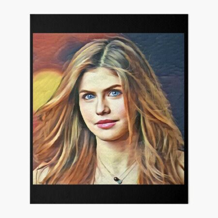 Portrait of Alexandra Daddario Sticker for Sale by Rockberry