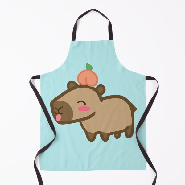 Artikelvorschau, Pfirsichfarbenes Capybara entworfen und verkauft von GigiQueenArts.