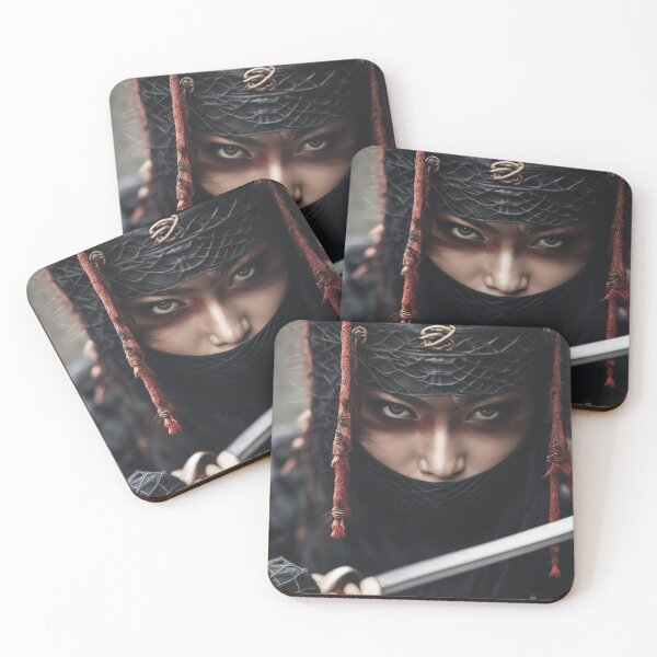 Item preview, Badass japanese kunoichi ninja shinobi designed and sold by RK - Shop.