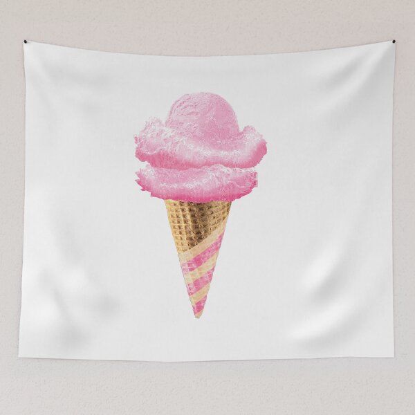 Item preview, ice cream, flag, America flag, pink, cone, designed and sold by mintdiamond21.