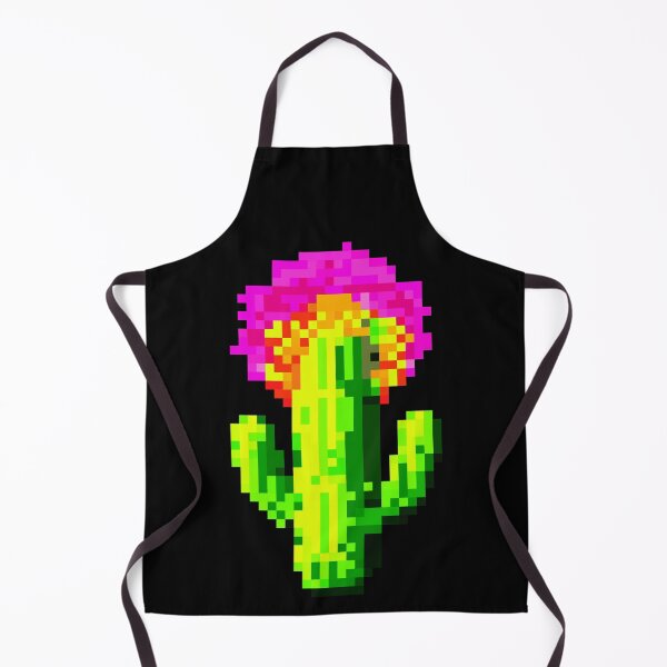 Item preview, Flores fluorescentes: Pixel Art Cactus en plena flor designed and sold by Puristock.